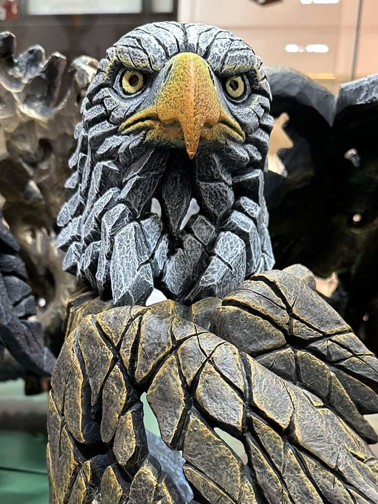 American Bald Eagle Bust, Edge Sculpture