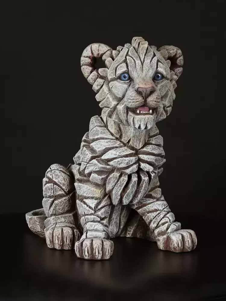 Baby Lion figure by Edge Sculpture