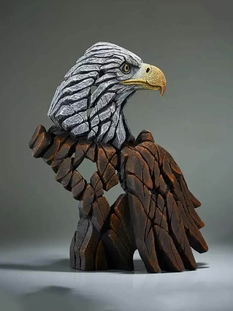 American Bald Eagle Bust, Edge Sculpture