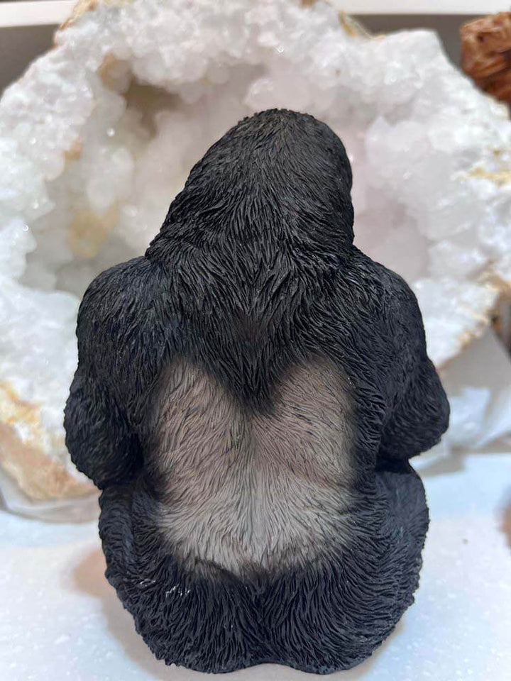 Black Gorilla Showing Middle Finger, What's Up Gorilla Black, Up Yours Gorilla, Gone Wild Gorilla Figurine