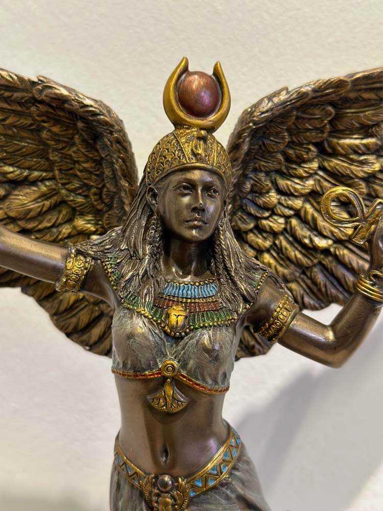 Egyptian goddess Isis sculpture - goddess of magic and wisdom