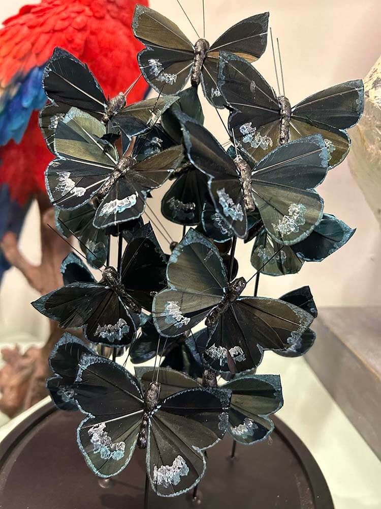 Butterfly decor, Black and blue butterflies 