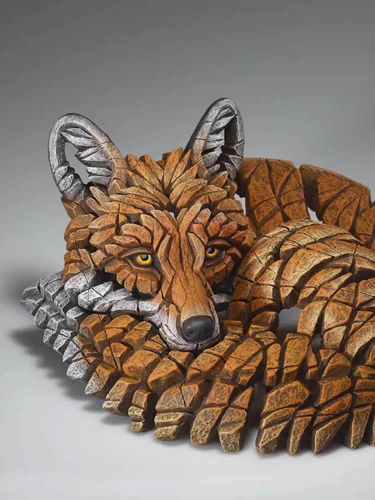 Resting Fox Figurine