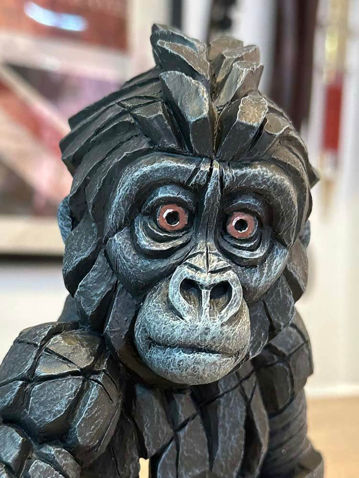 Baby Gorilla Figure by Edge Sculpture, Decorative Animal Figures