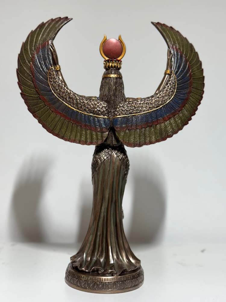 Egyptian goddess Isis bronze sculpture