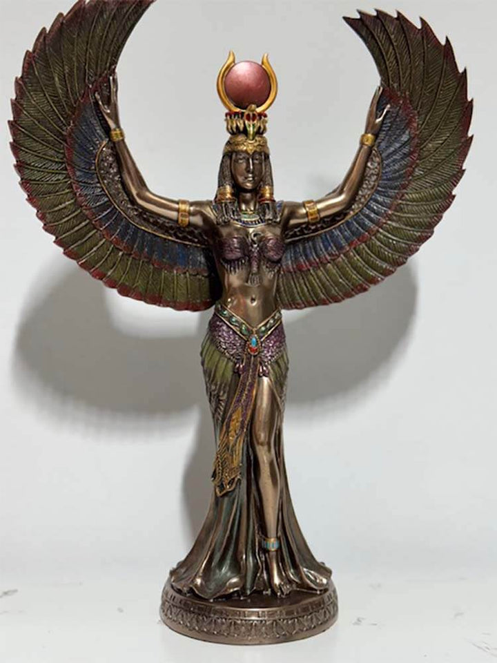 Egyptian goddess Isis bronze sculpture