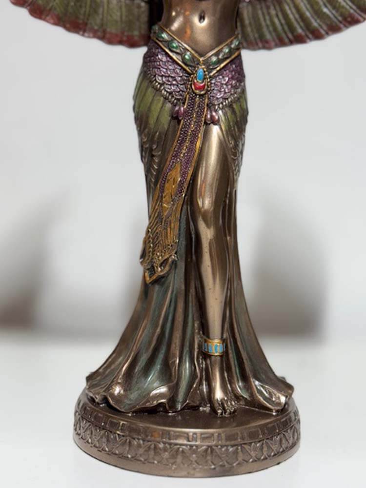 Egyptian goddess Isis bronze sculpture