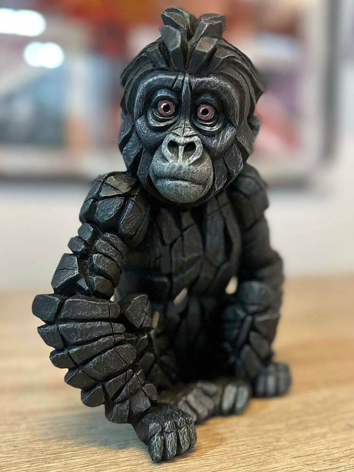 Baby Gorilla Figure by Edge Sculpture, Decorative Animal Figures