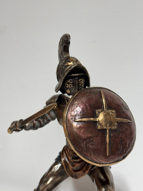 Murmillo Gladiator sculpture - Roman fighter