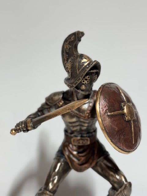 Murmillo Gladiator sculpture - Roman fighter