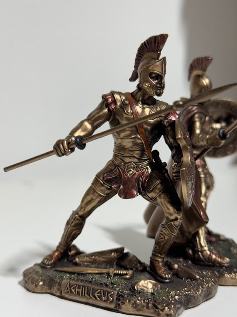 Hector Fighting Achilleus Sculptures