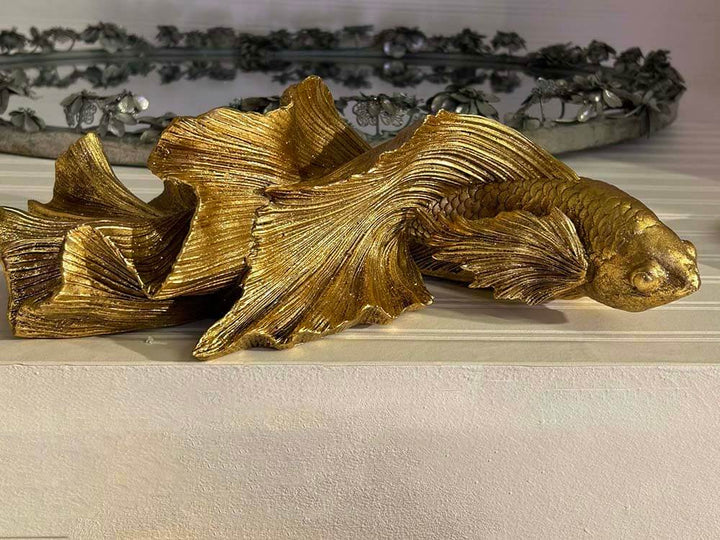 Golden Fish Deco, Goldfish, Japanese Koi Fish Gold
