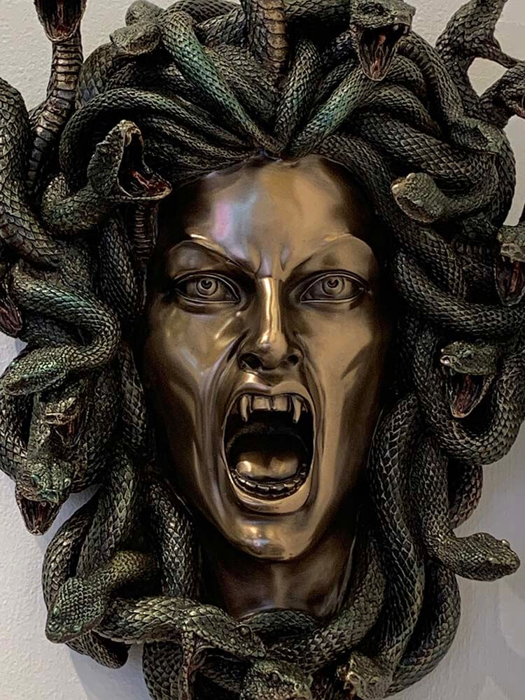 Medusa Wall Mounted head  Sculpture 