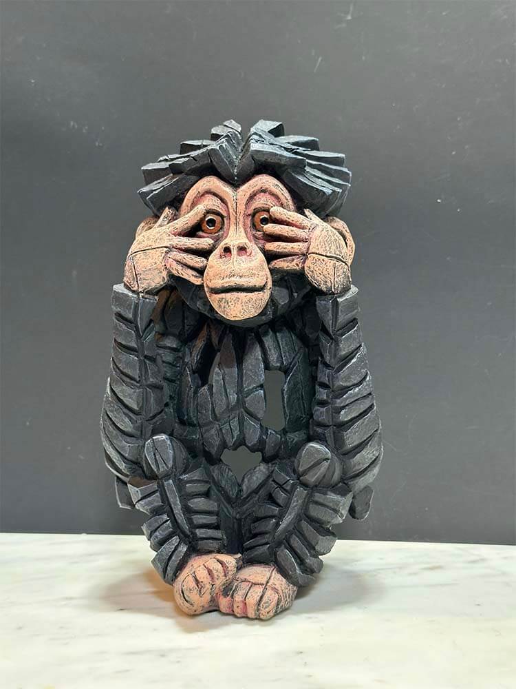 Edge Sculpture Baby Chimpanzee 