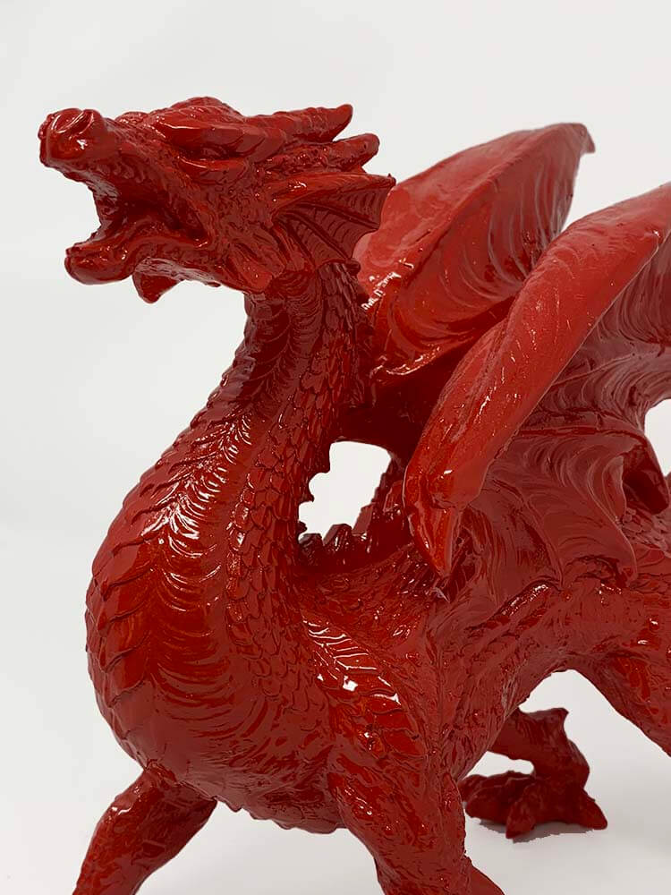 Red Dragon Figurine, Welsh Dragon, 31cm