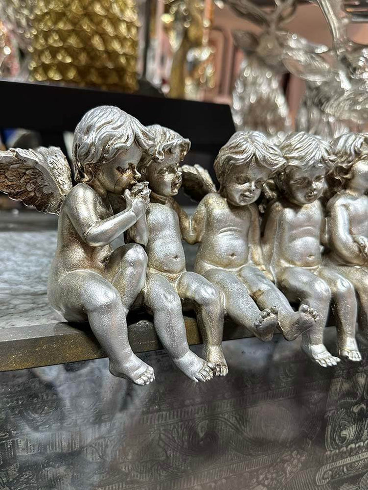 Cherubs and angels with wings ornament 