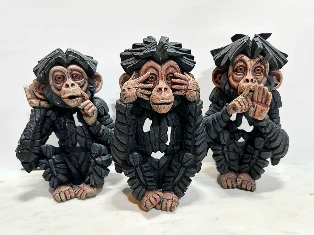 No Evil Baby chimpanzees
Edge Sculpture 