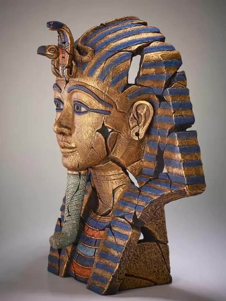 Tutankhamun Bust Edge Sculpture 