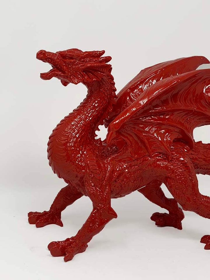 Red Dragon Figurine, Welsh Dragon, 31cm