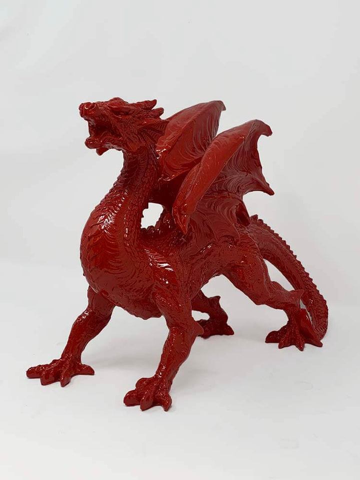 Red Dragon Figurine, Welsh Dragon, 31cm