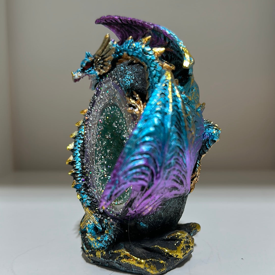 Light-up dragon crystal figurines