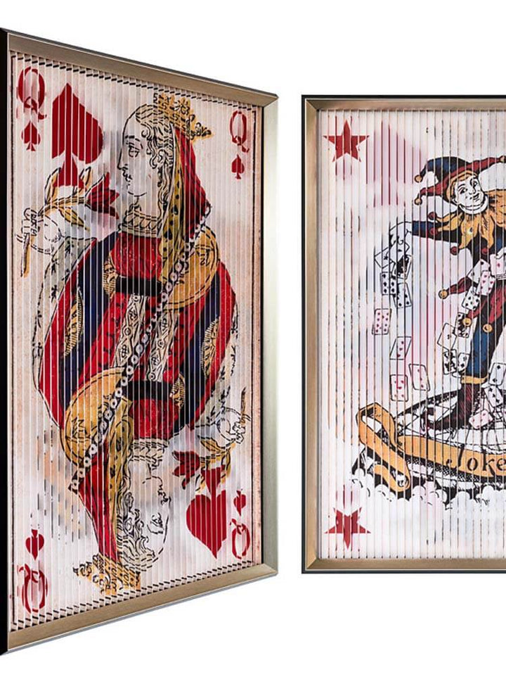 King - Joker - Queen Playing Card wall decoration 