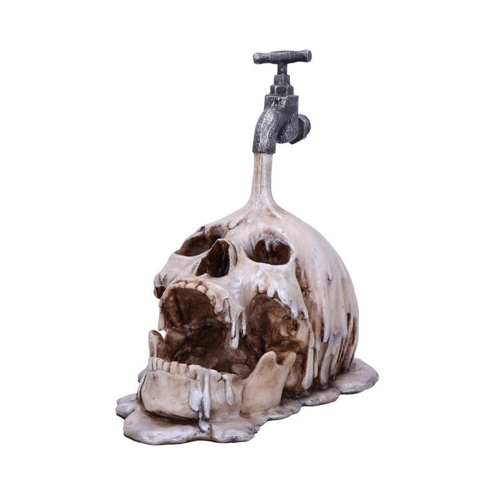 Human Skull:Tapped Pouring Tap Skull