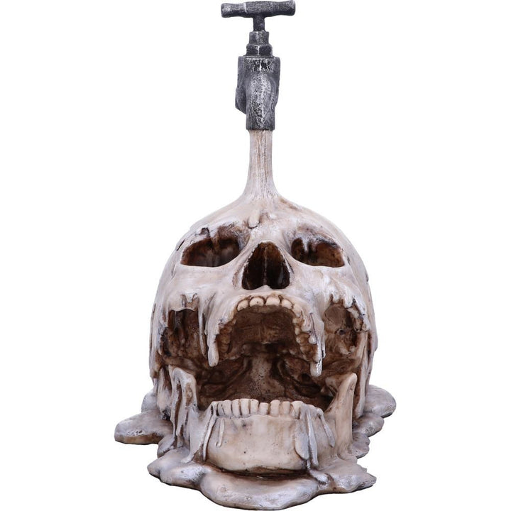 Human Skull:Tapped Pouring Tap Skull