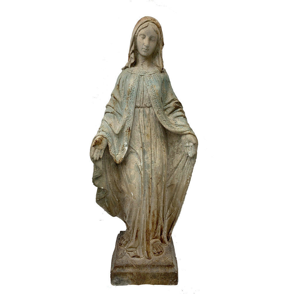 Madonna Statue – Christian Art – Religious Sculptures – ANTIQUED STONE ...